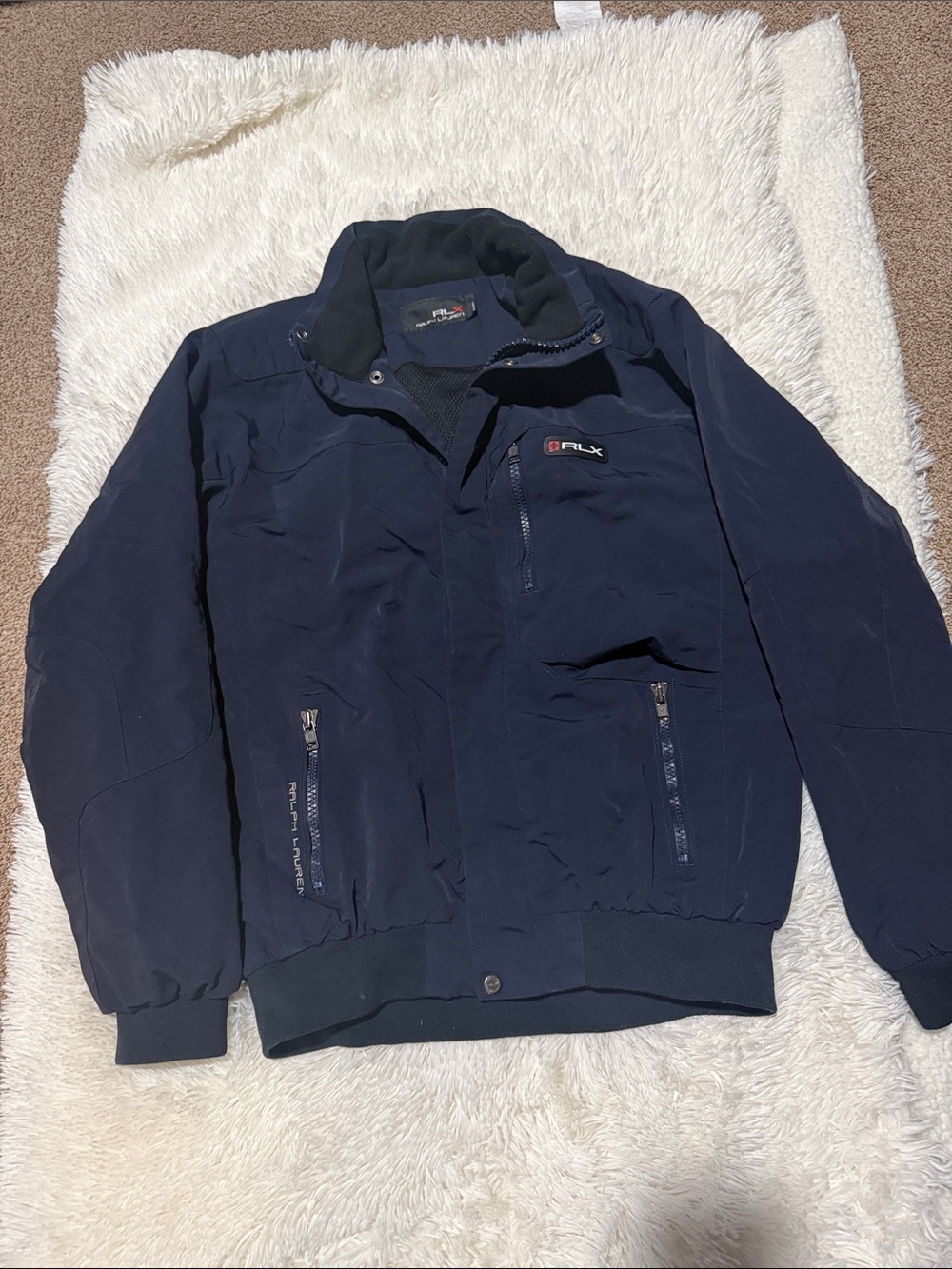 Polo by Ralph Lauren Navy RLX Bomber Jacket